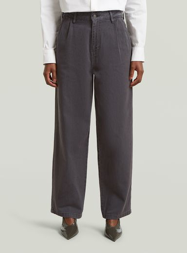 Pantalón ancho plisado